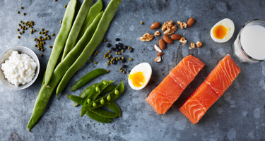 Sources of protein in common foods