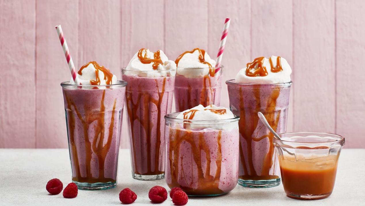 Lactose-free milkshake