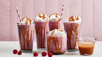 Lactose-free milkshake