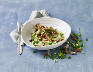 Mushroom carbonara