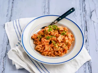 Buffalo-Chicken Mac and Cheese