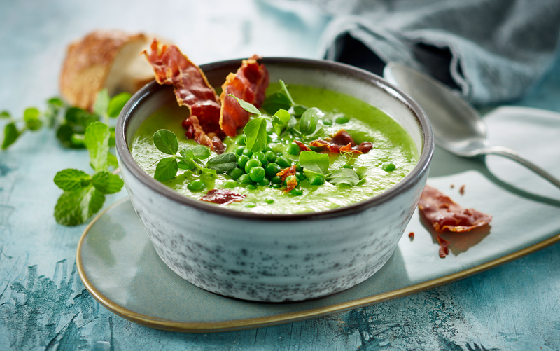pea and mint soup