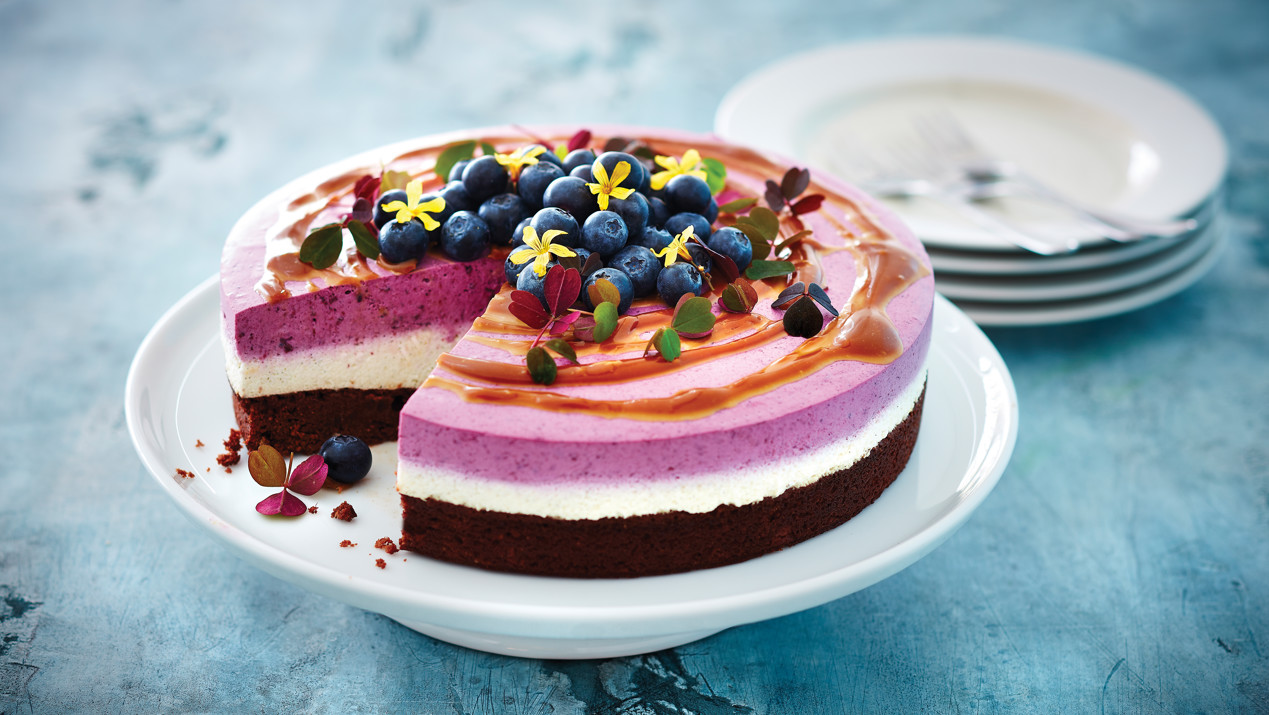 Lactose-free birthday cheesecake