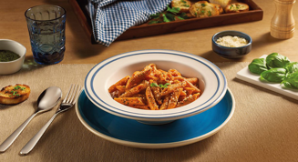 Pasta with aubergine