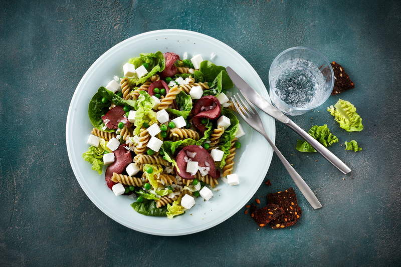 Green pasta salad