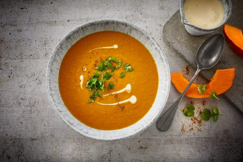 Spiced pumpkin soup