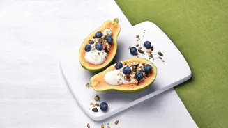 Lactose-free papaya bowl