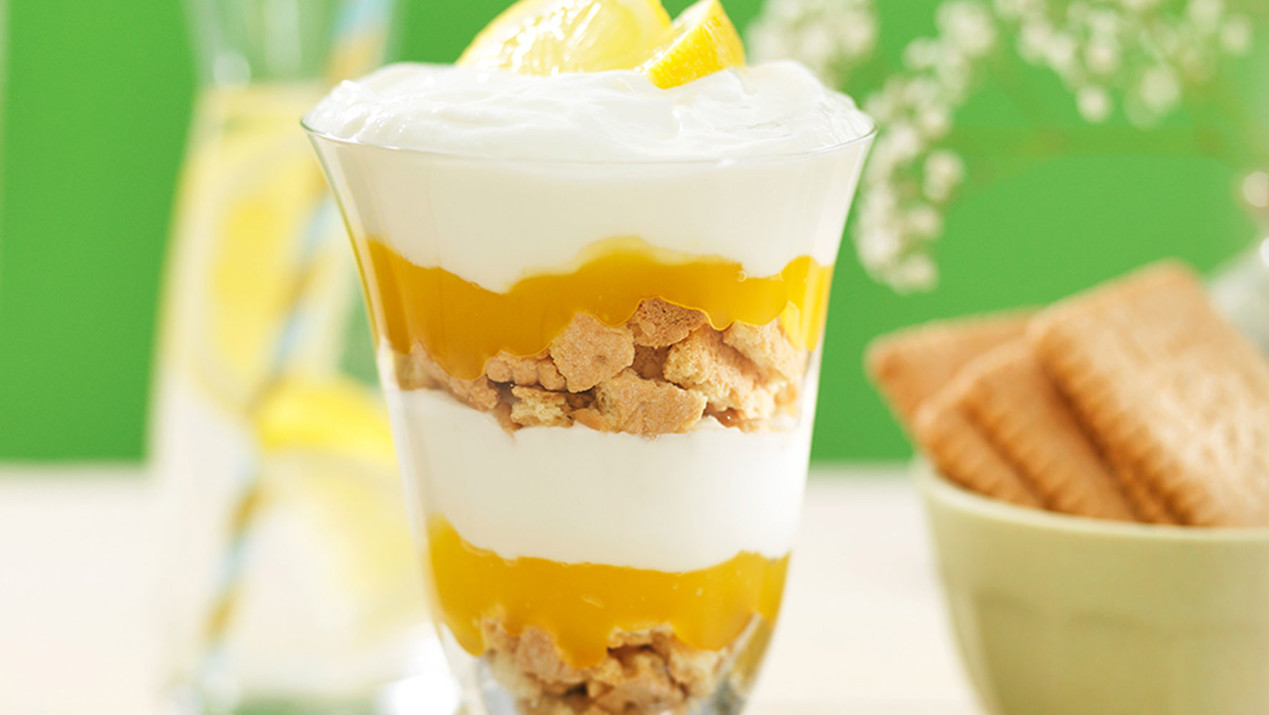Lactose-free lemon trifle