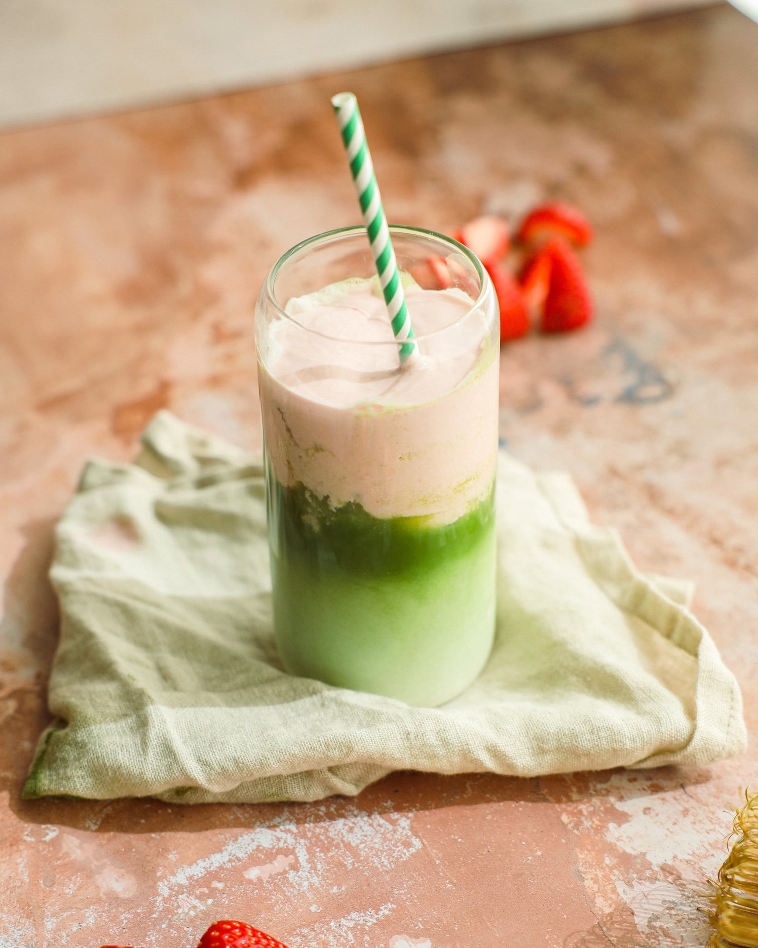 strawberry matcha