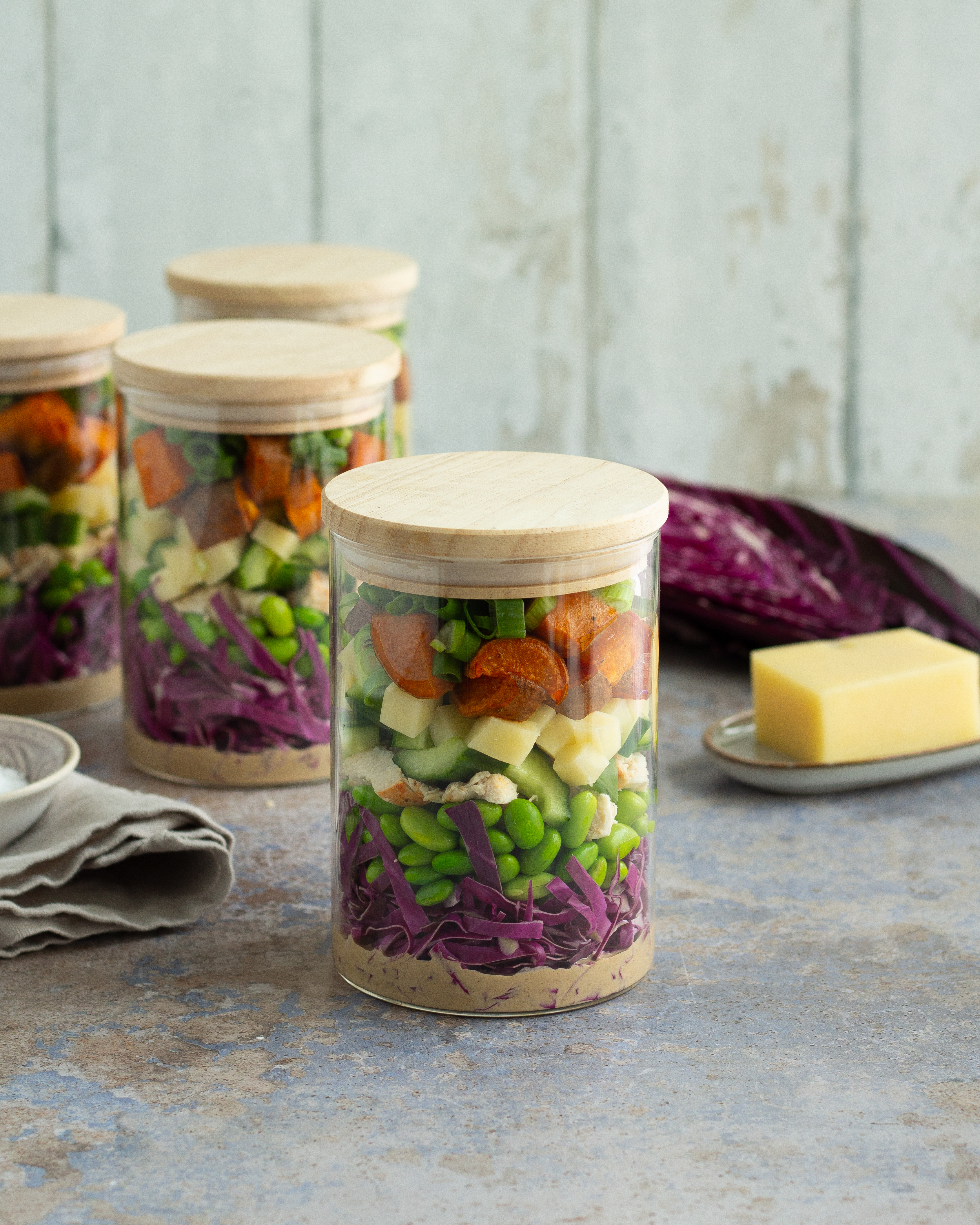 Mason jar salad