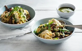 Pasta with pesto