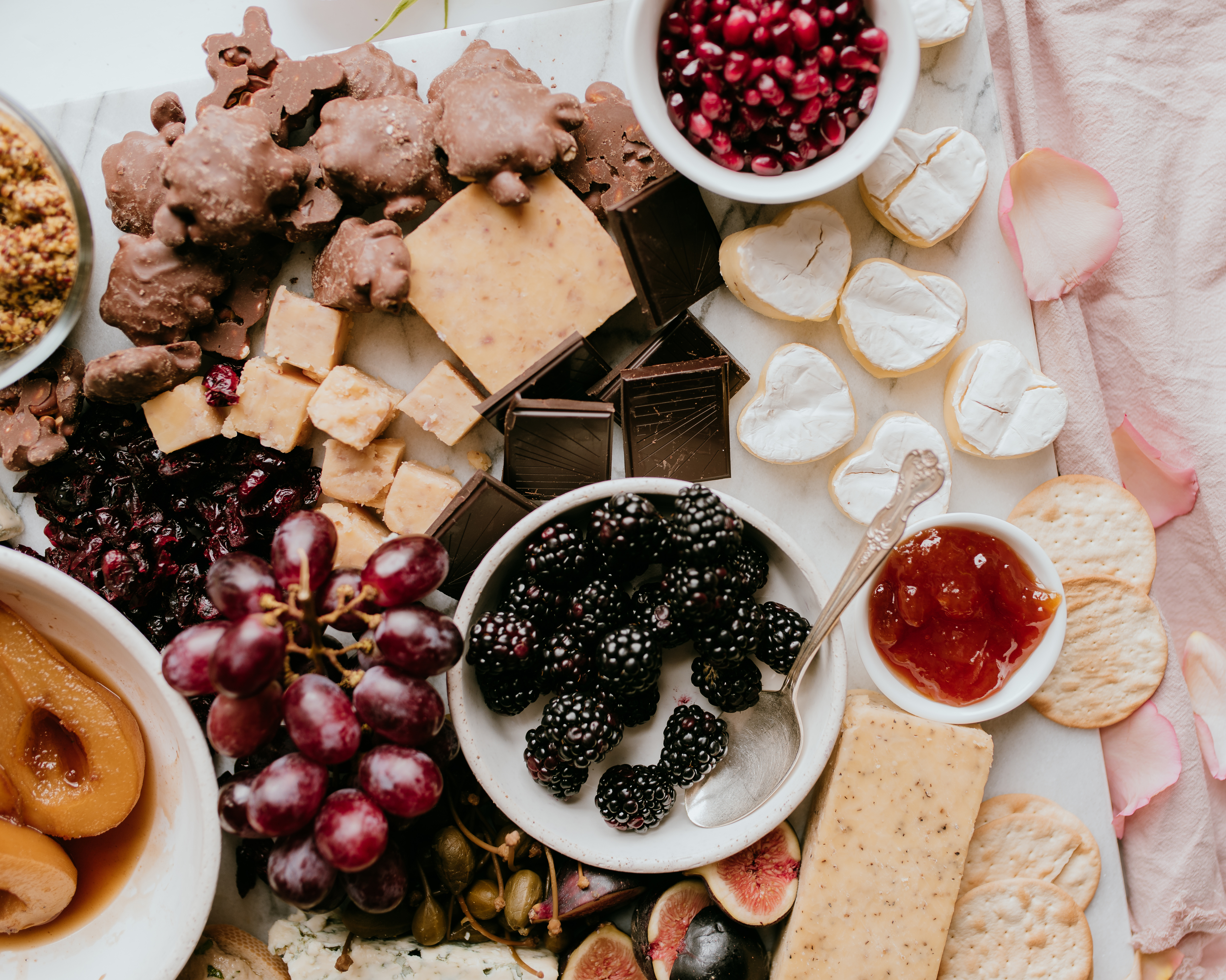 Valentine's Day cheeseboard