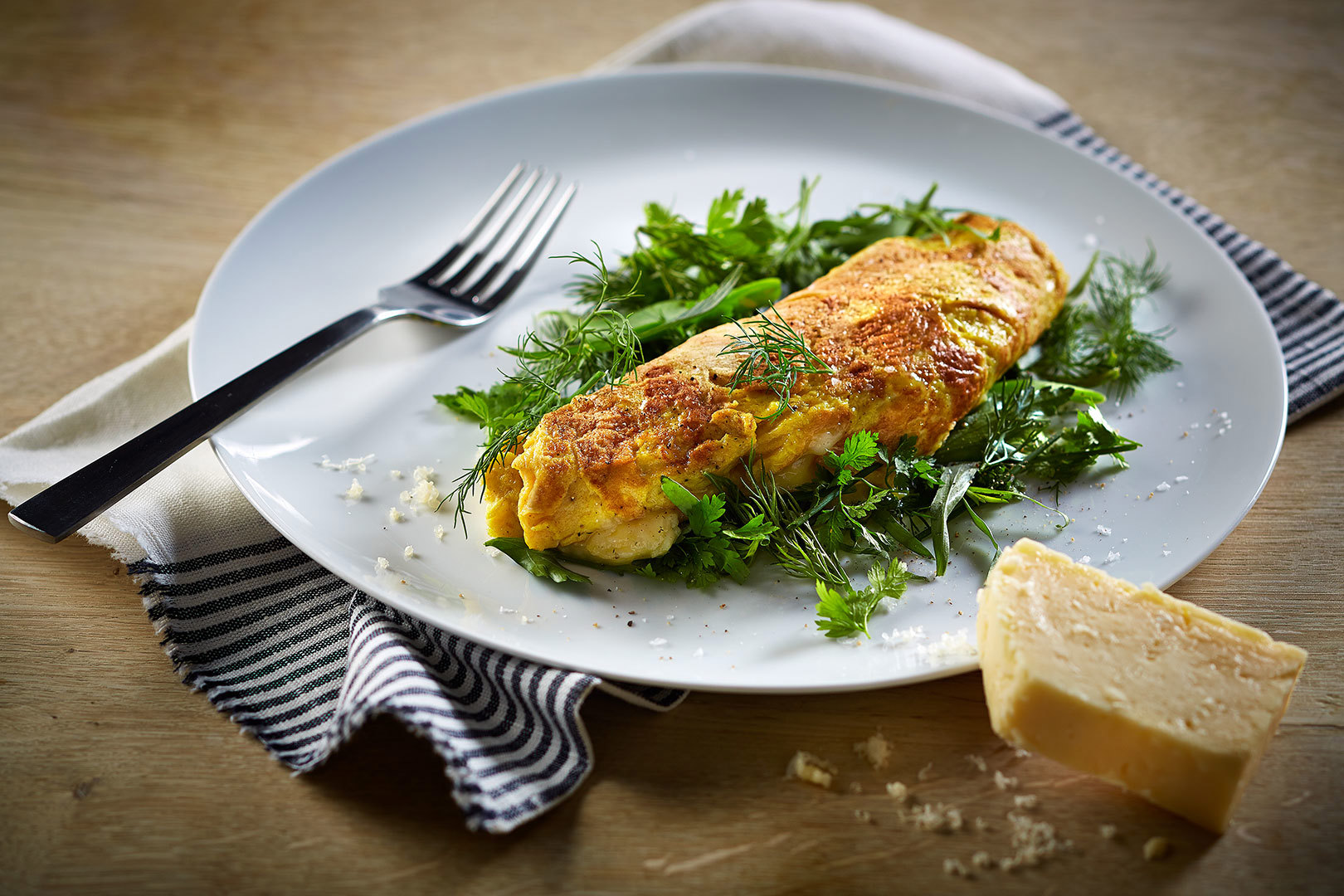 Omelette with Castello® Creamy Havarti Cheese