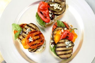 Grilled-Eggplant-and-Tomato-Sandwich-with-Blue-Cheese