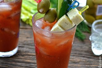 Ultimate Bloody Mary with Dill Havarti Infused Vodka